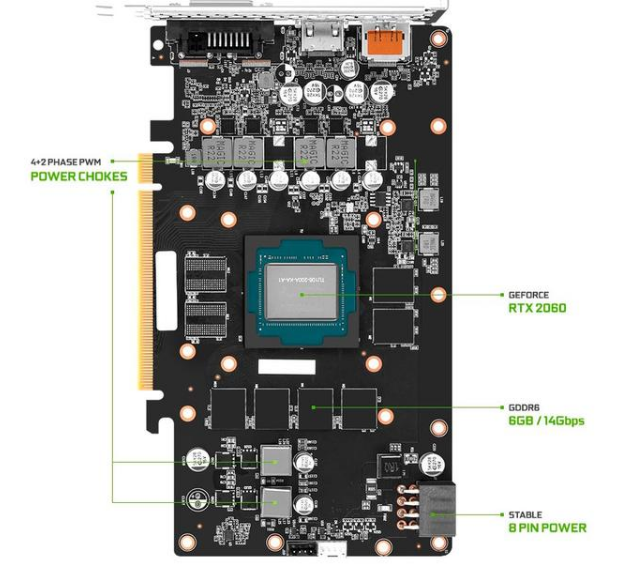 Emtek新版GeForce RTX 2060顯卡重新設(shè)計了供電和散熱，為了能賣得更便宜
