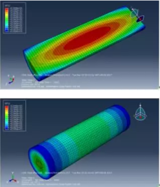鋰離子單體電池仿真熱分析