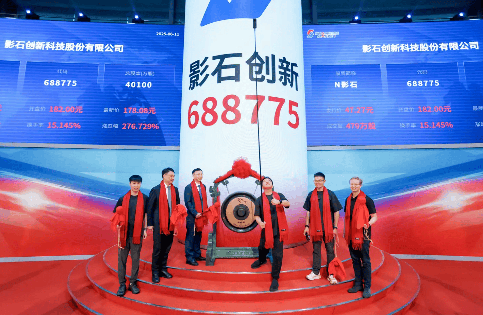 影石創(chuàng)新：科創(chuàng)板首位 “90 后” 敲鐘，上市首日市值破700億