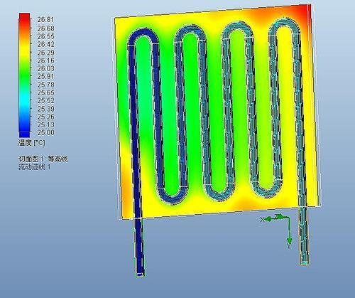 利用FLOEFD進行水冷板的仿真計算