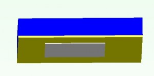 水平放置，熱面朝下