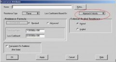 Flotherm resistance 平面阻尼模型設(shè)置
